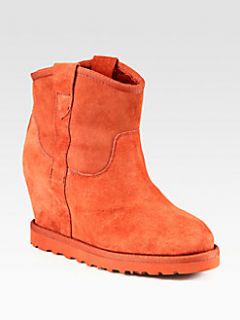 Ash   Yahoo Suede Wedge Ankle Boots