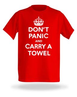 ThinkGeek :: Dont Panic & Carry a Towel
