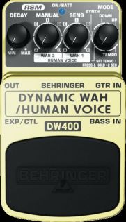 Behringer BEHRINGER DW400 ULTIMATE AUTO WAH / HUMAN VOICE FX PEDAL 