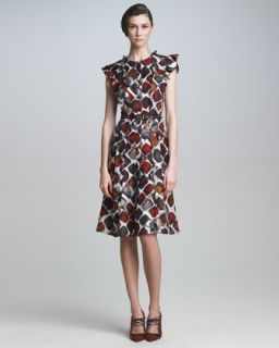 Printed Belted Dress   