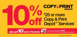 10% Off Orders Over $25 of Copy & Print Depot Services at Office Depot