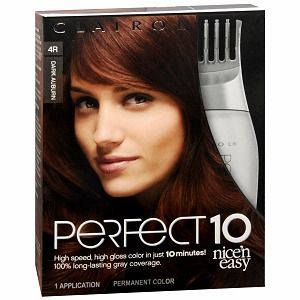 Buy Clairol Nice n Easy Perfect 10 Permanent Haircolor, Dark Auburn 