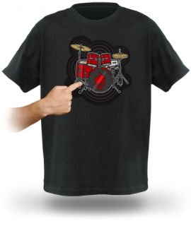 ThinkGeek :: Electronic Drum Kit Shirt