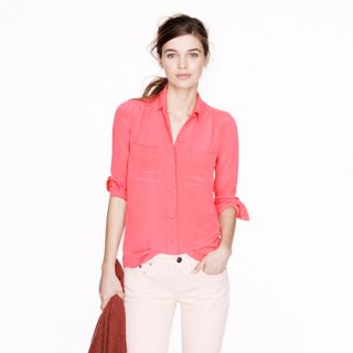 Collection luxe silk crepe blouse   blouses   Womens shirts & tops 