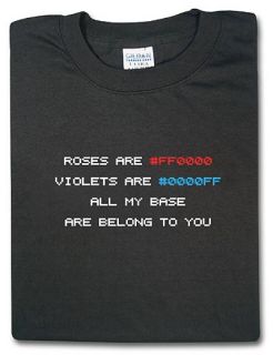 ThinkGeek :: Geek Love Poem T shirt