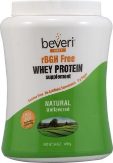 Beveri rBGH Free Whey Protein Powder Unflavored    24 oz   Vitacost 