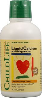 Childlife Liquid Calcium with Magnesium Natural Orange    16 fl oz 