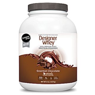 Designer Whey Protein Powder Chocolate    4 lbs   Vitacost 
