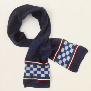 boy   outerwear   checked knit scarf  Childrens Clothing  Kids 