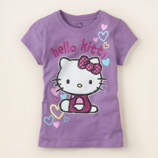 girl   Hello Kitty purple hearts  Childrens Clothing  Kids Clothes 