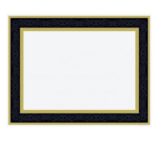 Great Papers Black Frame Foil Certificate, 15 Count