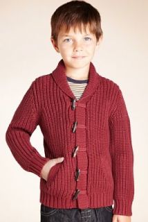 Pure Cotton Knitted Striped Cardigan with Stay New™   Marks 