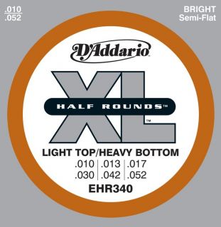 Addario EHR340 Half Round Light Top Heavy Bottom Electric Guitar 
