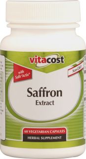 Vitacost Saffron Extract with SaffrAciv®    60 Vegetarian Capsules 