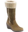 ECCO Adora Fur Zip Boot   Teak Antelope/Sepia/Sand Double Face (Women 
