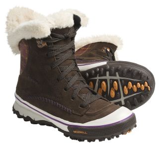 Merrell Pixie Lace Snow Boots   Waterproof, Insulated (For Women) in 