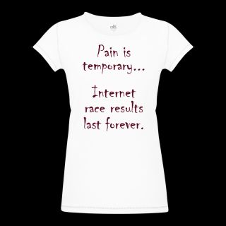 Pain Is Temporary   Womens Performance Running T Shirt