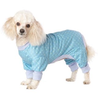Home Dog Apparel Pet Threads Jersey Blue Dot Pajamas for Dogs
