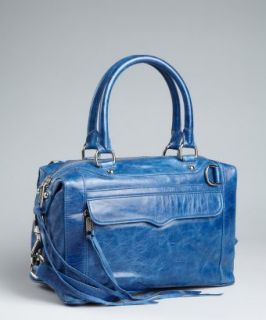 Rebecca Minkoff  cobalt leather MAB Mini convertible satchel 