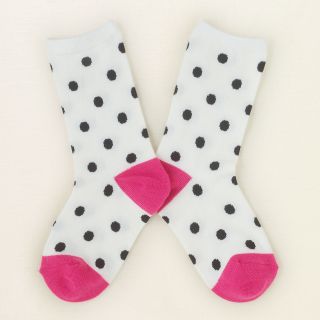 girl   accessories   polka dot crew socks  Childrens Clothing  Kids 