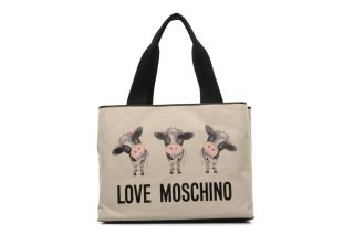 MOOOU BAG CABAS Love Moschino (Beige)  livraison gratuite de vos Sacs 