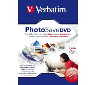 VERBATIM 8x Speed DVD R Photosave DVD   Pack of 1 Deals  Pcworld