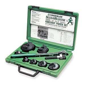 GREENLEE TEXTRON Hole Punch Set,1/2 2 In,15 Pc   5C632    