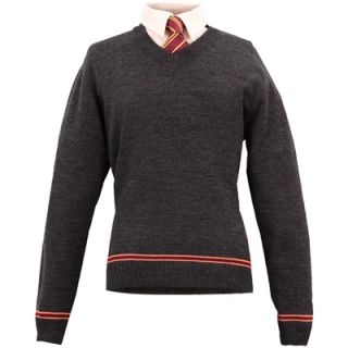 Harry Potter Gryffindor School Sweater with Tie Costume   XS S M L XL 