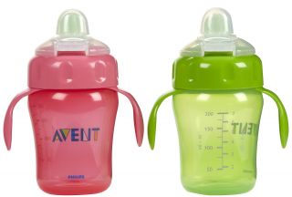 Avent Magic Trainer with Handle   9 oz   Pink   2 pack   