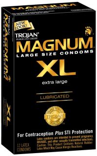 Trojan Magnum XL Lubricated Latex Condoms   