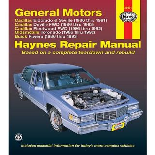 Image of Cadillac/Oldsmobile/Buick 86 93 Repair Manual by Haynes 