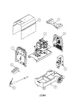 LINCOLN Precision tig 185 welder Case base and fan assembl  Parts 