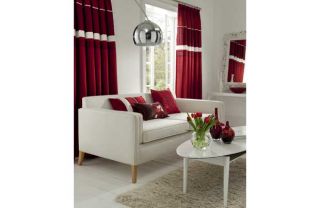 Ellie Curtains   Red   66 x 90in from Homebase.co.uk 