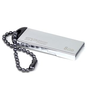 Silicon Power Touch 830 8GB USB 2.0 Flash Drive (Silver) Silicon Power 