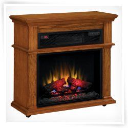 Duraflame Infrared Rolling Fireplace with Blue Flame Effect