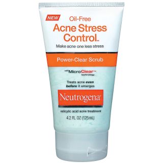 Neutrogena Oil Free Acne Stress Control Power Clear Scrub   