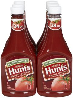 Hunts Ketchup, 24 oz, 6 Pack   