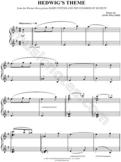 John Williams   Hedwigs Theme Sheet Music (Piano Solo)    