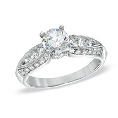 CT. T.W. Celebration 102™ Diamond Engagement Ring in 18K White 