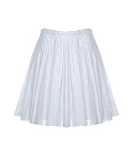Roberto Cavalli Optic White Pleated Skirt  Damen  Röcke  STYLEBOP 