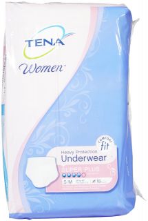 Tena Women Underwear Activewear, Super Plus Absorbancy   