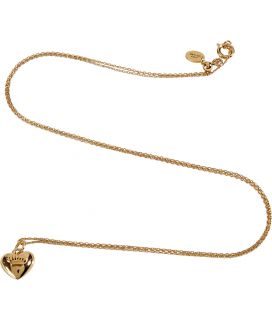 Juicy Couture Gold Large Puff Heart Necklace  Damen  Schmuck 