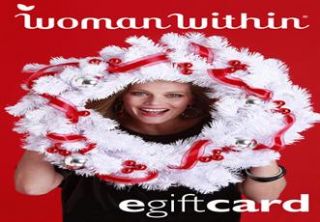 Plus Size Holiday WreathE gift Card  Plus Size e gift cards  Woman 
