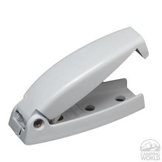 Rounded Baggage Door Catch   White   Rv Designer Collection E211 