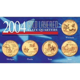 2004 Gold Layered State Quarters at Brookstone—Buy Now