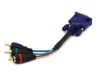 Large Product Image for 6inch VGA to 3 RCA Component Video Cable (HD15 