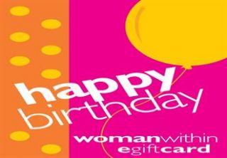 Plus Size Happy Birthday E Gift Card  Plus Size e gift cards  Woman 