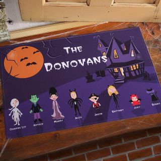 4204   Halloween Character Collection Personalized Doormat   Standard 