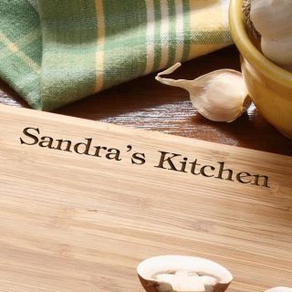 4486   You Name It Personalized Bamboo Cutting Board   Font Close Up