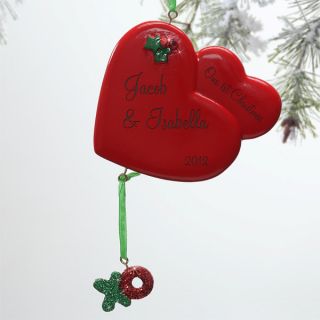10757   XOXO Christmas Hearts© Personalized Ornament   Ornament